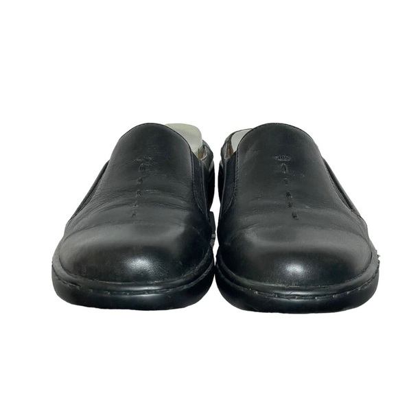 Auditions Black Leather Slip On Loafers Flats Size 6 Wide - Picture 6 of 12